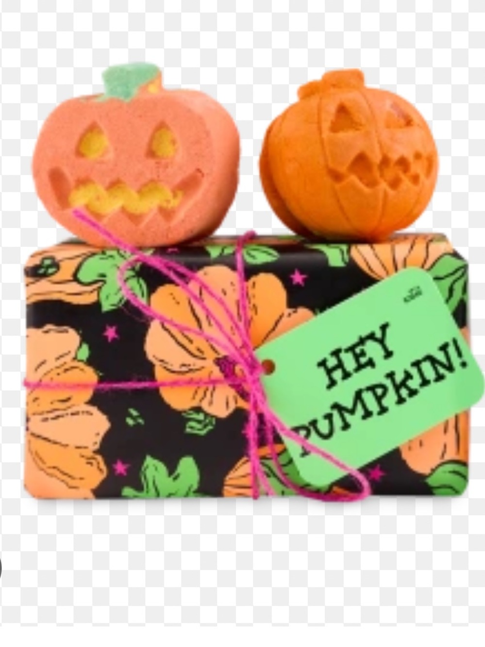 Lush Hey Pumpkin Bath Set - Orange, Pink, Green